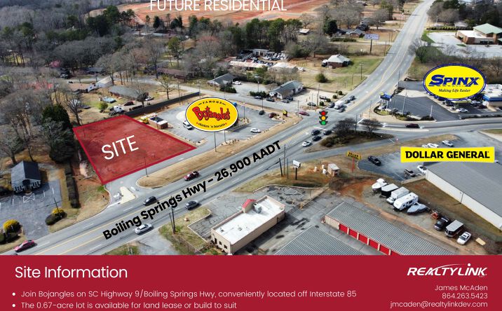 Pictures of Land property located at Melody Lane & Boiling Springs Road, Spartanburg, SC 29316 for lease - image #1