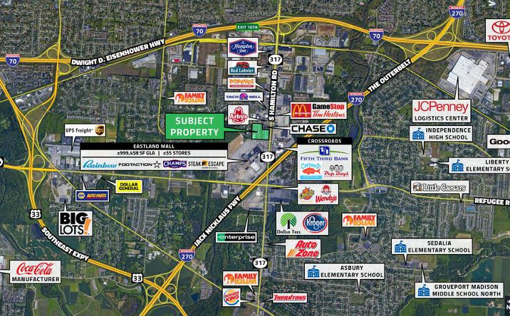 Pictures of Retail property located at 2561-2599 S. Hamilton Road, Columbus, OH 43232 for lease - image #1