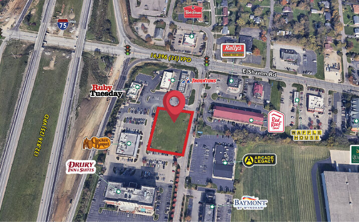 Pictures of Land property located at I-75 and E Sharon Rd, Sharonville, OH 45241 for lease - image #1
