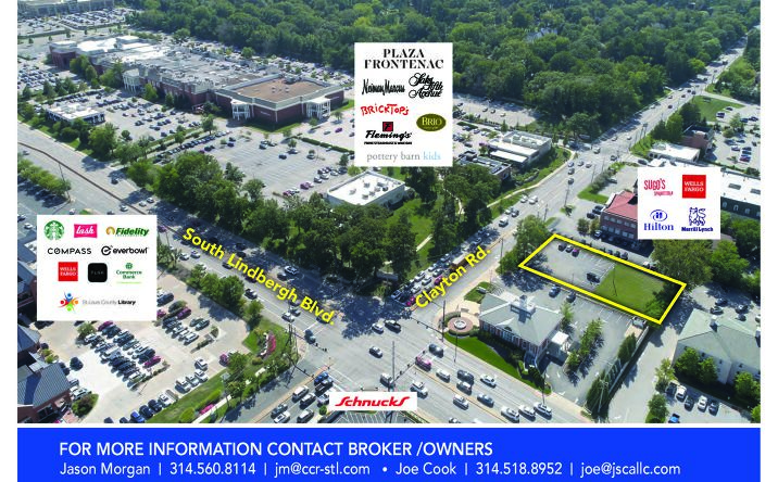 Pictures of Retail, Office, Land property located at 10315 Clayton Rd, Frontenac, MO 63131 for lease - image #1