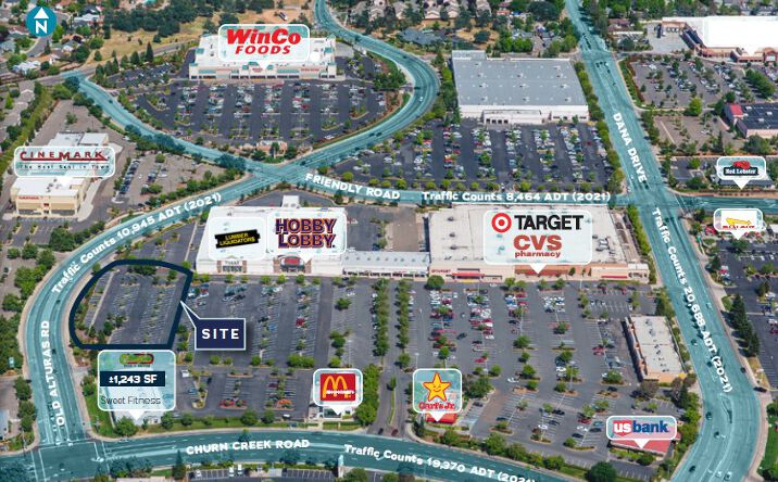 Pictures of Retail property located at NEC Dana Drive and Churn Creek Road, Redding, CA 96003 for lease - image #1
