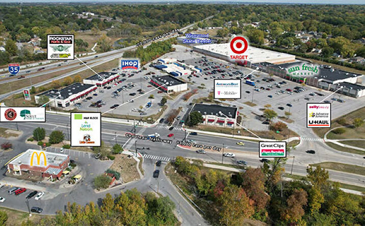 Pictures of Retail property located at 4307-4367  NE Chouteau Trafficway, Kansas City, MO 64117 for lease - image #1