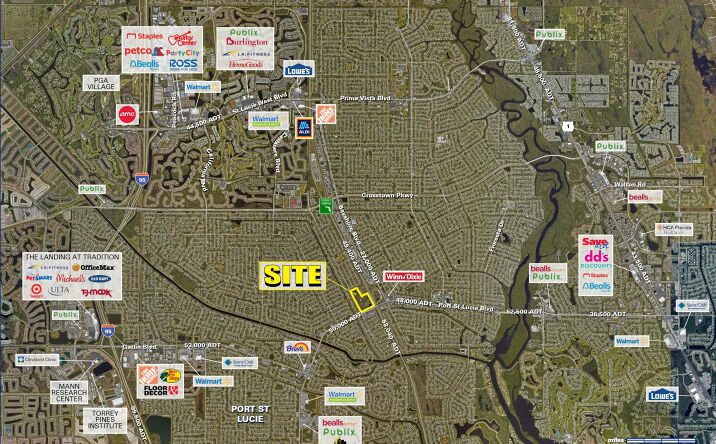 Pictures of Retail, Land, Restaurant property located at NWC Port St Lucie Blvd & FL Turnpike, Port St. Lucie, FL 34953 for lease - image #1