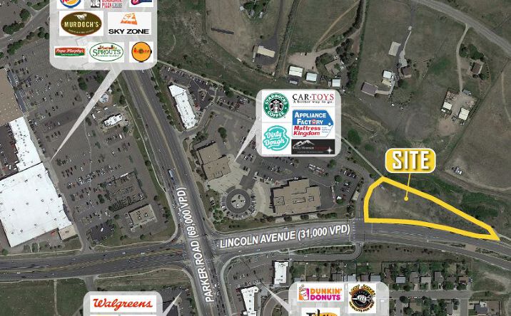 Pictures of Land property located at 19301 Lincoln Ave, Parker, CO 80138 for lease - image #1