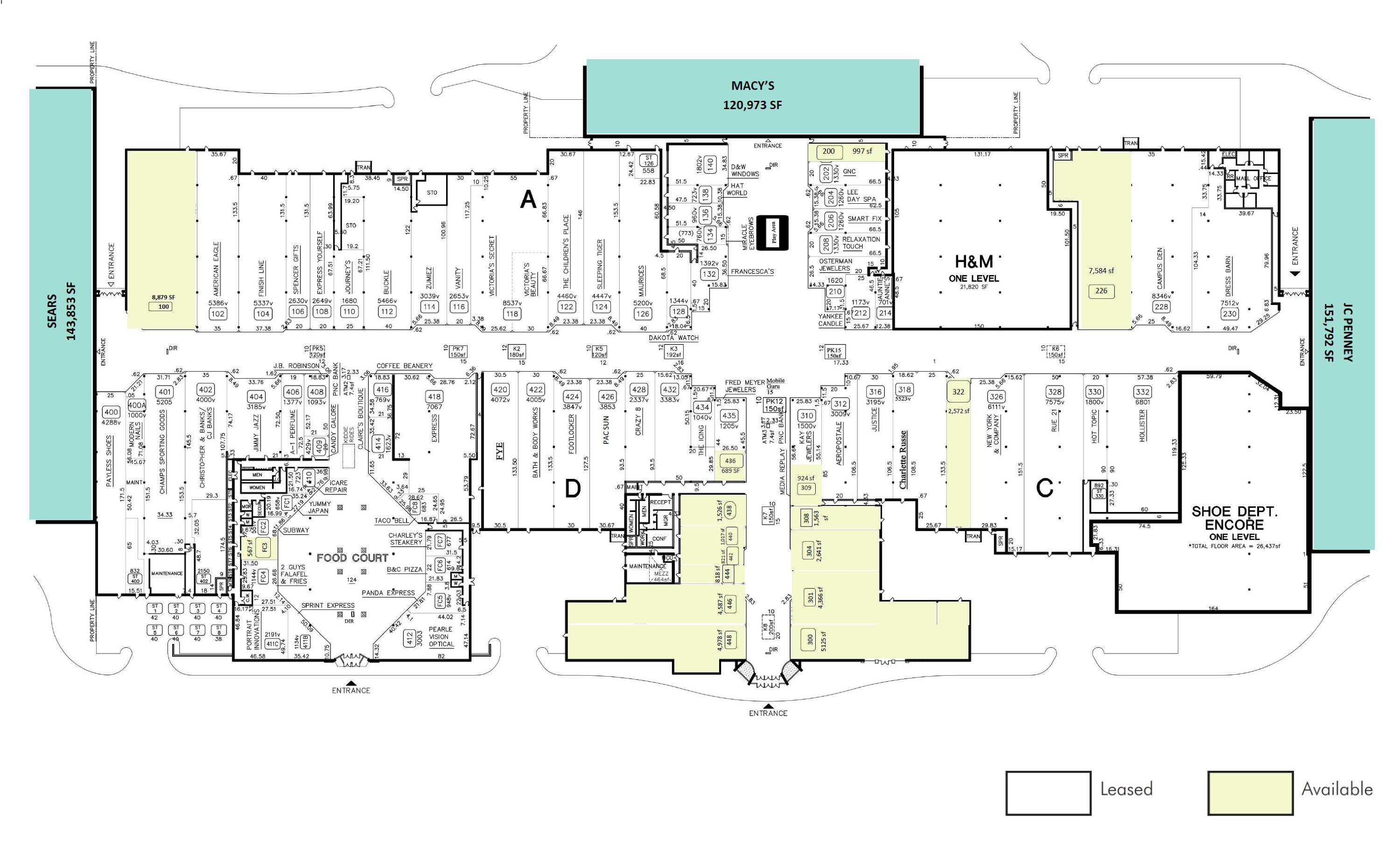 4900 Fashion Square Mall, Saginaw, MI 48604