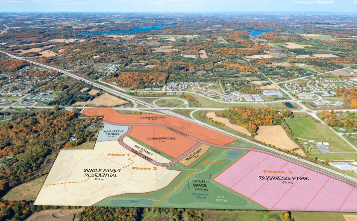Pictures of Land property located at SWQ of I-41 and State Rd 60, Slinger, WI 53086 for lease - image #1