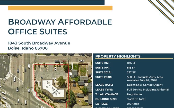 Pictures of Retail, Office, Special Purpose property located at 1843 S Broadway Ave, Boise, ID 83706 for lease - image #1