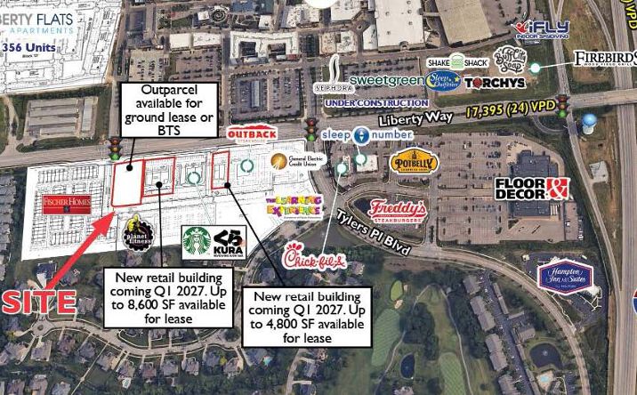 Pictures of Retail, Office, Land property located at Liberty Way & Tylers Place Blvd, West Chester Township, OH 45069 for lease - image #1