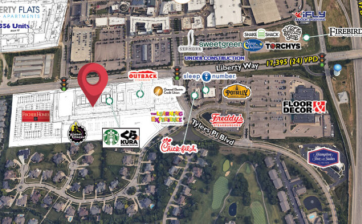 Pictures of Retail, Office, Land property located at Liberty Way & Tylers Place Blvd, West Chester Township, OH 45069 for lease - image #1