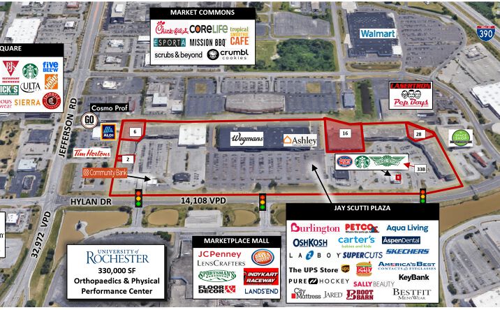 Pictures of Retail property located at 1000 Hylan Dr, Rochester, NY 14623 for lease - image #1