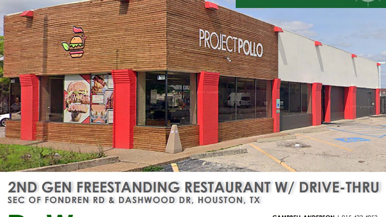 6705 Fondren Rd, Houston, TX 77036 Restaurant Space for Lease 2nd Gen Restaurant with Drive Thru