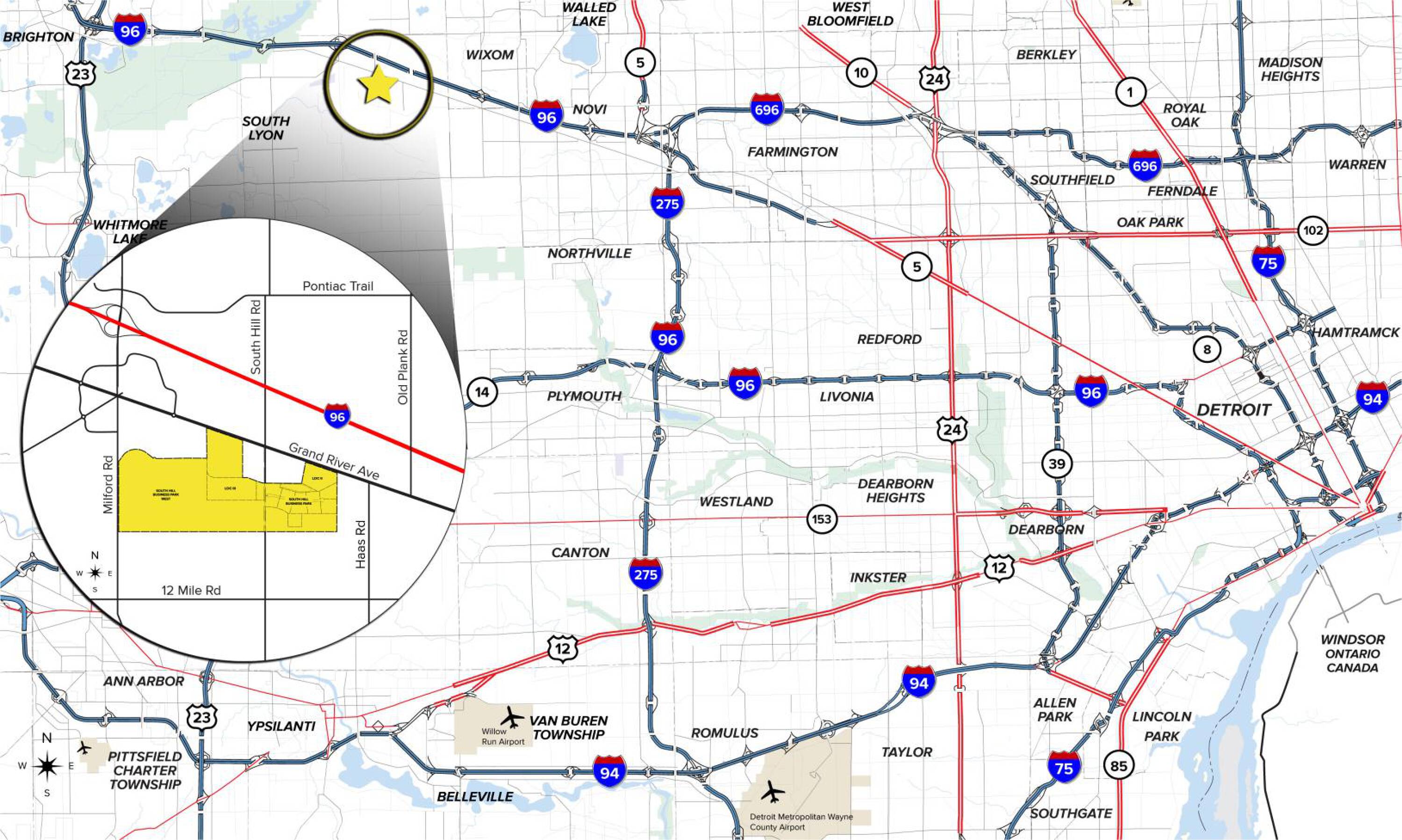 Lot 3 Ambassador Parkway, Lyon Charter Township, MI 48328 Industrial