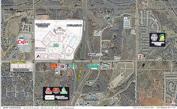 Pictures of Retail, Land property located at NWC of I-35 & Covell Road, Edmond, OK 73034 for lease - image #1