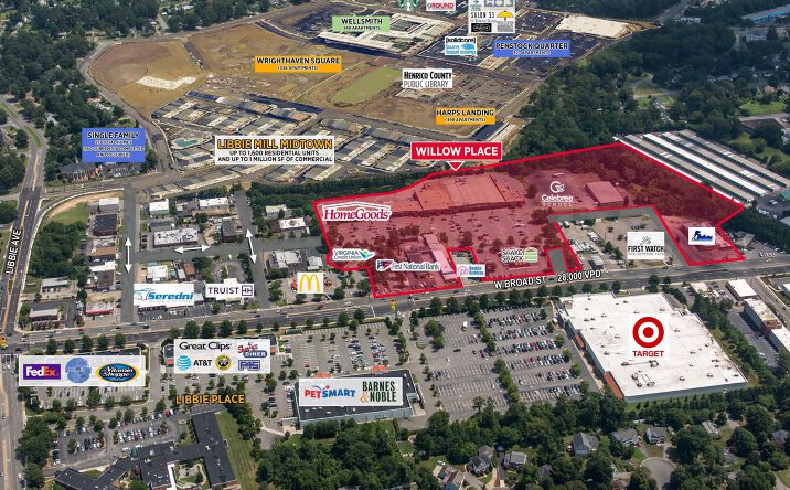 Pictures of Retail property located at 5402-5488 W Broad St, Richmond, VA 23230 for lease - image #1