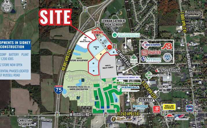Pictures of Retail, Restaurant, Office property located at St Marys Ave, Sidney, OH 45365 for lease - image #1