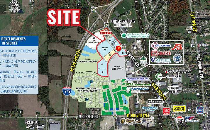 Pictures of Retail, Restaurant, Office property located at St Marys Ave, Sidney, OH 45365 for lease - image #1