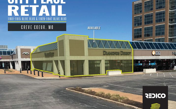 Pictures of Retail, Restaurant property located at 11601-11615 Olive Blvd & 11629-11647 Olive Blvd, Creve Coeur, MO 63141 for lease - image #1