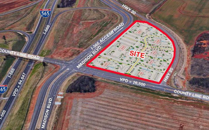 Pictures of Retail, Land property located at Highway 20 & County Line Rd, Madison, AL 35756 for lease - image #1