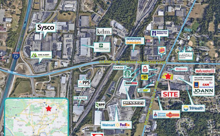 Pictures of Retail, Office, Special Purpose property located at 10400 Reading Rd, Cincinnati, OH 45241 for lease - image #1