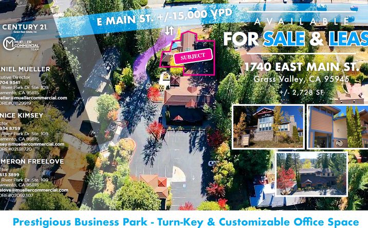 Pictures of Retail, Office property located at 1740 E Main St, Grass Valley, CA 95945 for lease - image #1