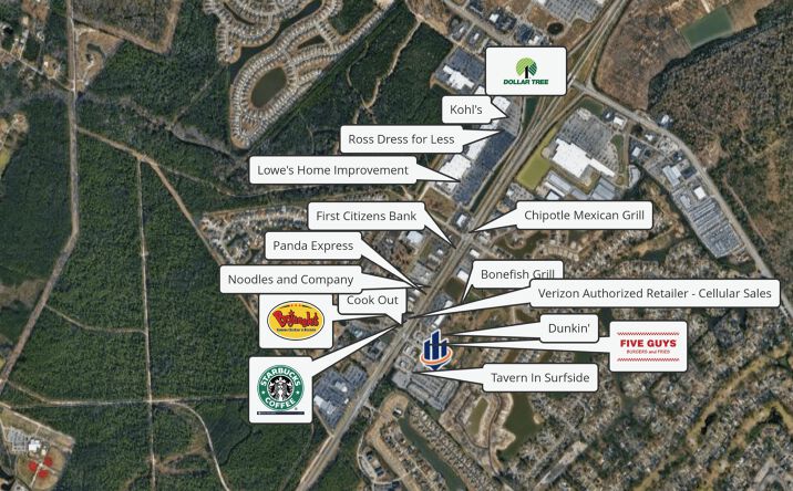 Pictures of Land, Retail, Restaurant property located at 8733 Hwy 17 Bypass N, Murrells Inlet, SC 29576 for lease - image #1