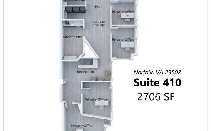 Pictures of Office property located at 5800 Lake Wright Dr, Norfolk, VA 23502 for lease - image #1