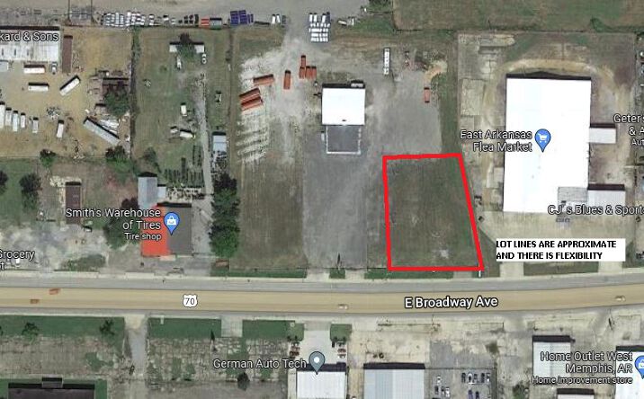 Pictures of Land property located at E Broadway Ave, West Memphis, AR 72301 for lease - image #1