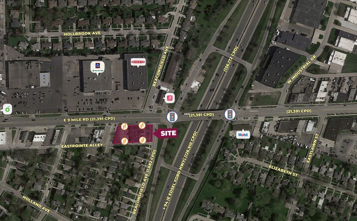 Pictures of Retail property located at 19000 E 9 Mile Rd, Eastpointe, MI 48021 for lease - image #1