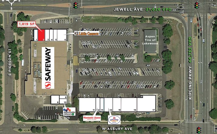 Pictures of Retail property located at SWC Kipling Parkway & Jewell Avenue, Lakewood, CO 80232 for lease - image #1