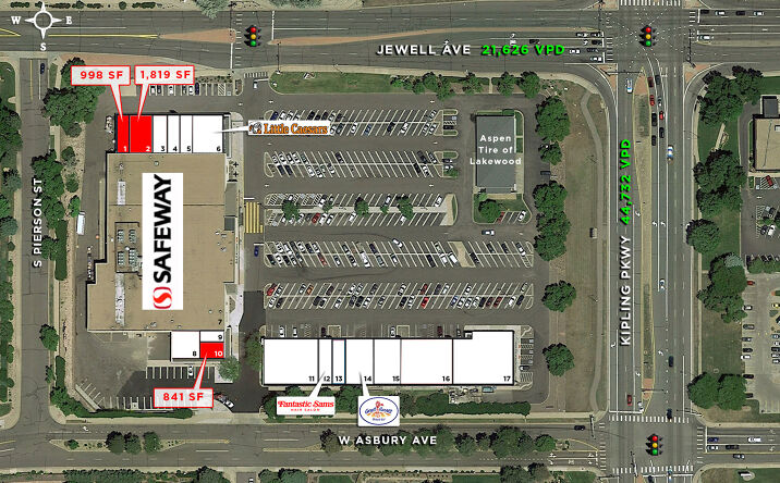 Pictures of Retail property located at SWC Kipling Parkway & Jewell Avenue, Lakewood, CO 80232 for lease - image #1