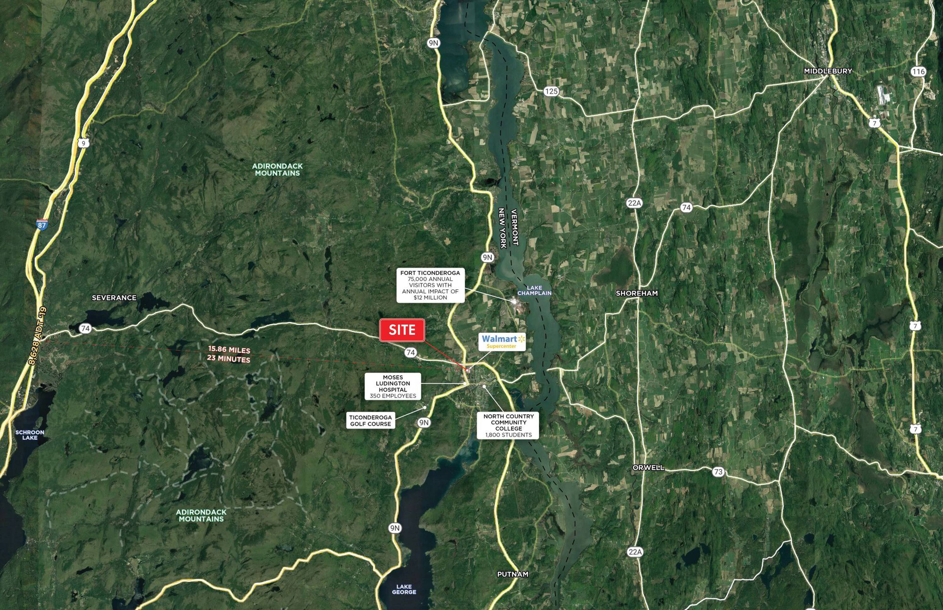 Route 74, Ticonderoga, NY 12883 Land for Lease Commercial Vacant Land