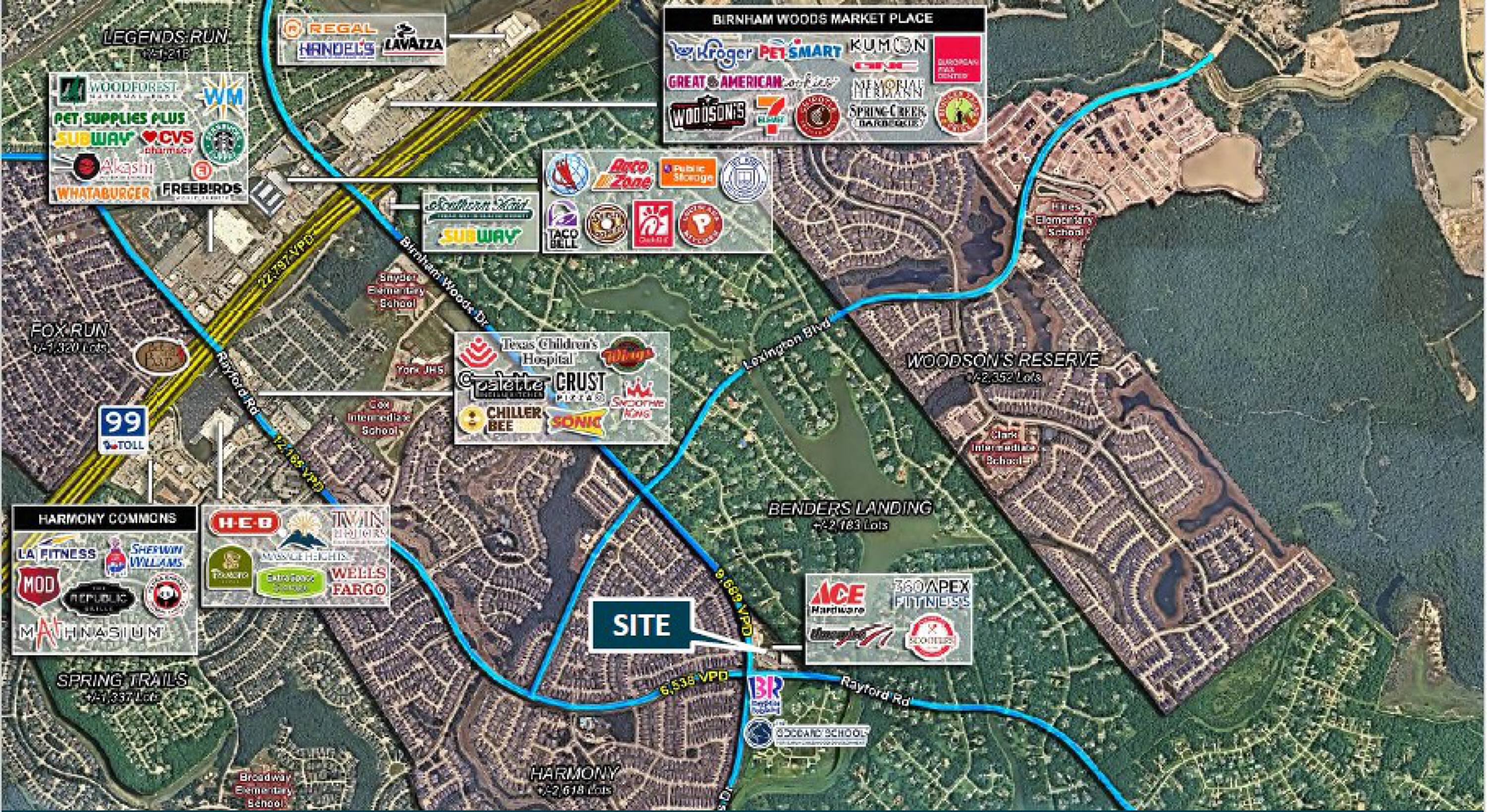 Retail at Birnham Woods & Rayford Rd