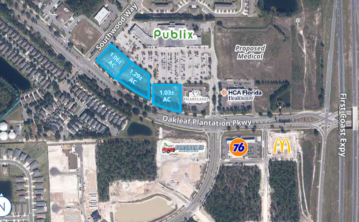 Pictures of Land property located at 1075 Oakleaf Plantation Pkwy, Orange Park, FL 32065 for lease - image #1