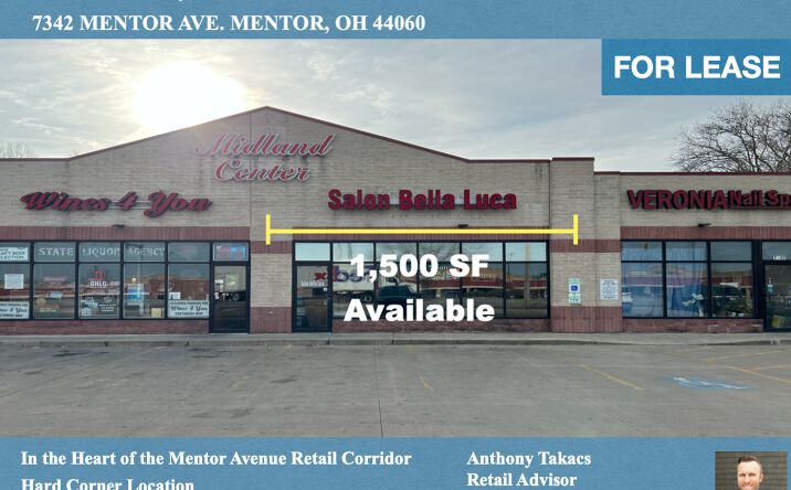 Pictures of Retail, Office, Restaurant property located at 7342 Mentor Ave, Mentor, OH 44060 for lease - image #1