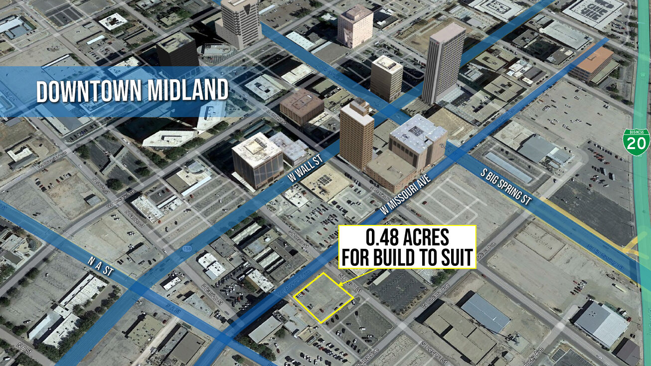 601 W Missouri Ave, Midland, TX 79701 Land for Lease Build to Suit