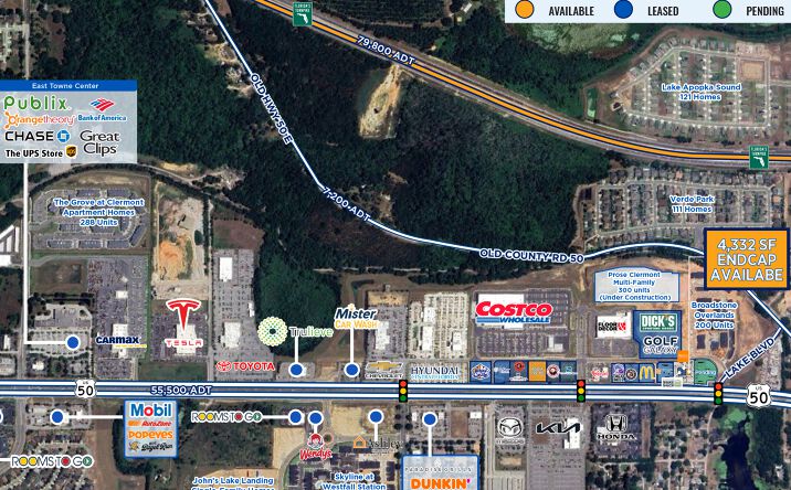 Pictures of Retail, Land property located at W SR 50/ Plaza Collina, Clermont, FL 34711 for lease - image #1