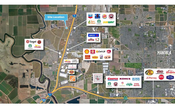 Pictures of Retail property located at SWC W Lathrop Rd, Manteca, CA 95304 for lease - image #1