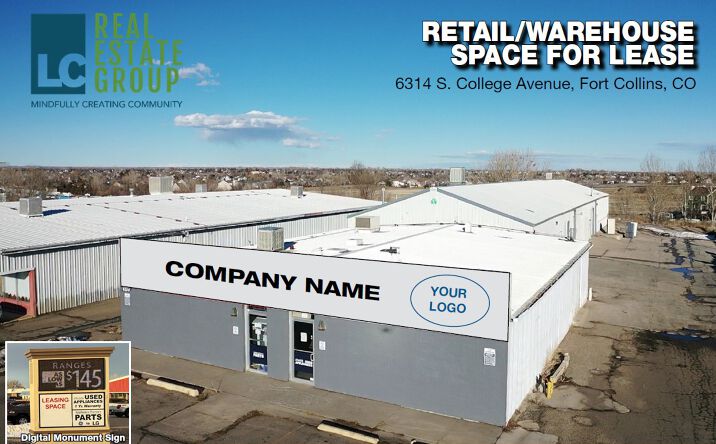 Pictures of Retail, Industrial property located at 6314 S. College Avenue, Fort Collins, CO 80525 for lease - image #1