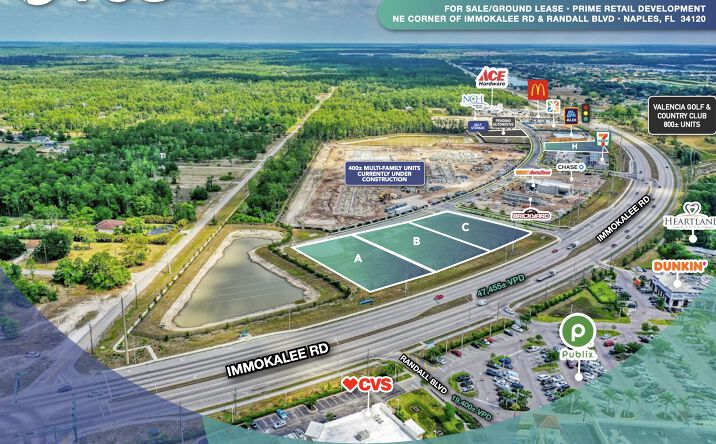 Pictures of Retail property located at NEC Immokalee Rd & Randall Blvd, Naples, FL 34120 for lease - image #1