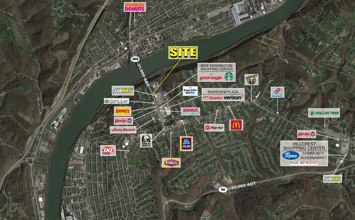 Pictures of Retail, Land property located at 301 Tarentum Bridge Rd, New Kensington, PA 15068 for lease - image #1