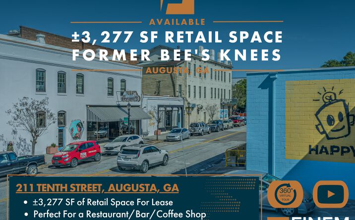 Pictures of Retail, Restaurant property located at 211 10th St, Augusta, GA 30901 for lease - image #1