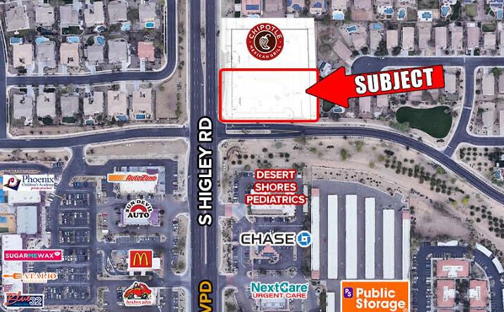 Pictures of Retail, Land property located at NNEC - Chandler Heights Rd & Higley Rd, Gilbert, AZ 85298 for lease - image #1
