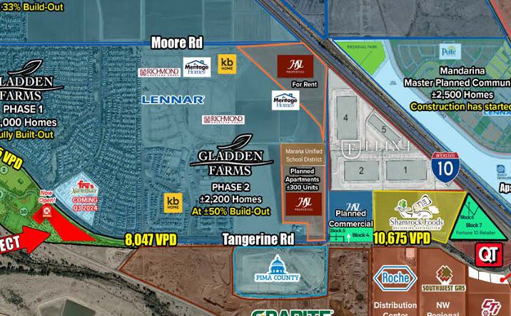 Pictures of Retail, Land property located at Tangerine Farms Rd & Lon Adams Rd, Marana, AZ 85653 for lease - image #1