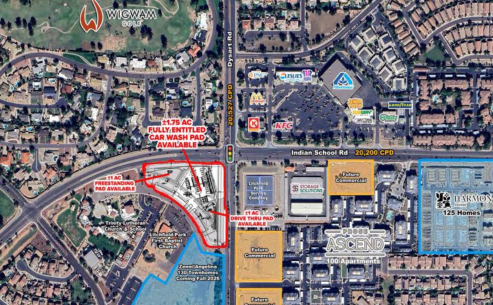 Pictures of Retail, Land property located at SWC of Indian School and Dysart Rd, Avondale, AZ 85340 for lease - image #1