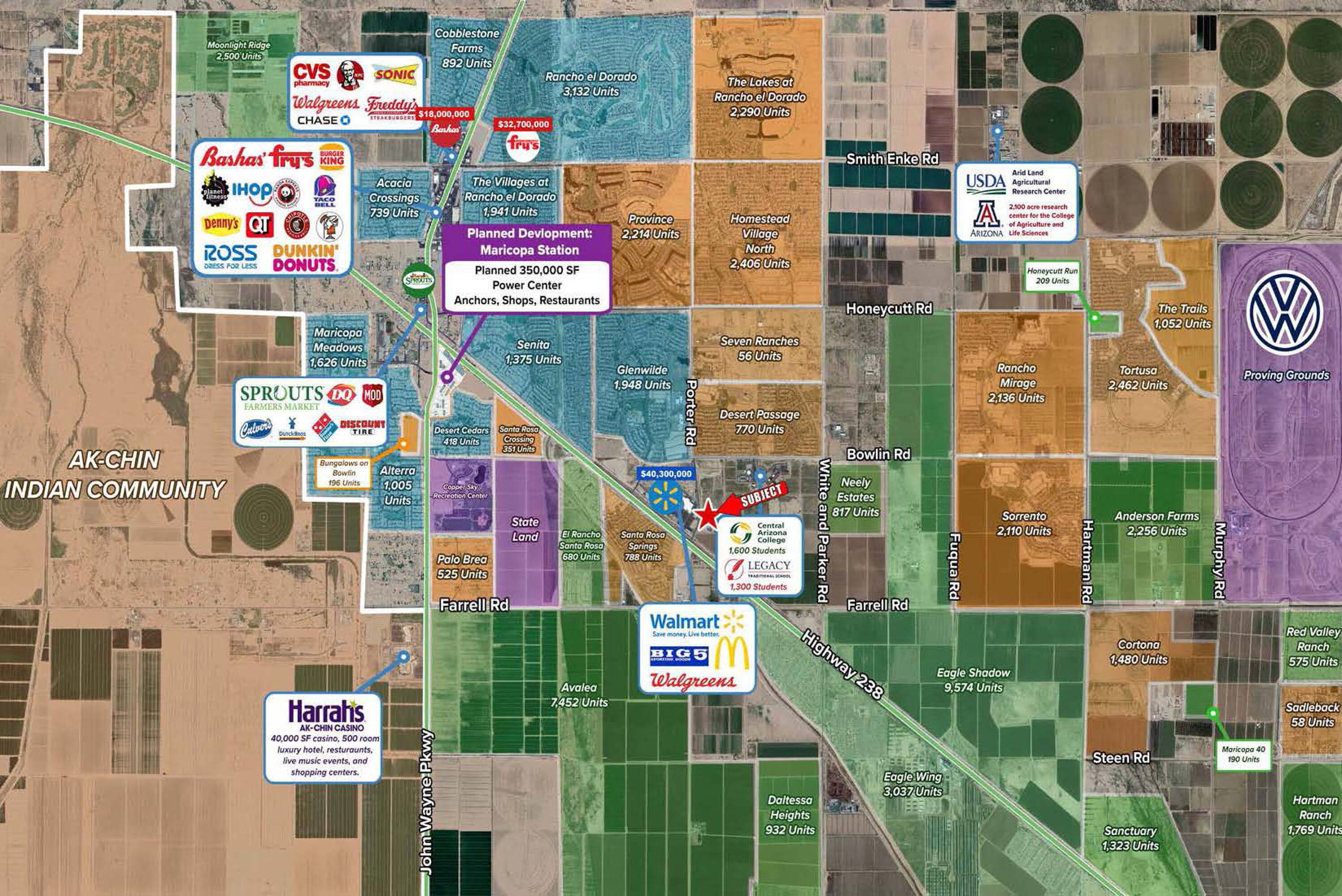 Northeast Corner of MaricopaCasa Grande Hwy and Porter Rd, Maricopa