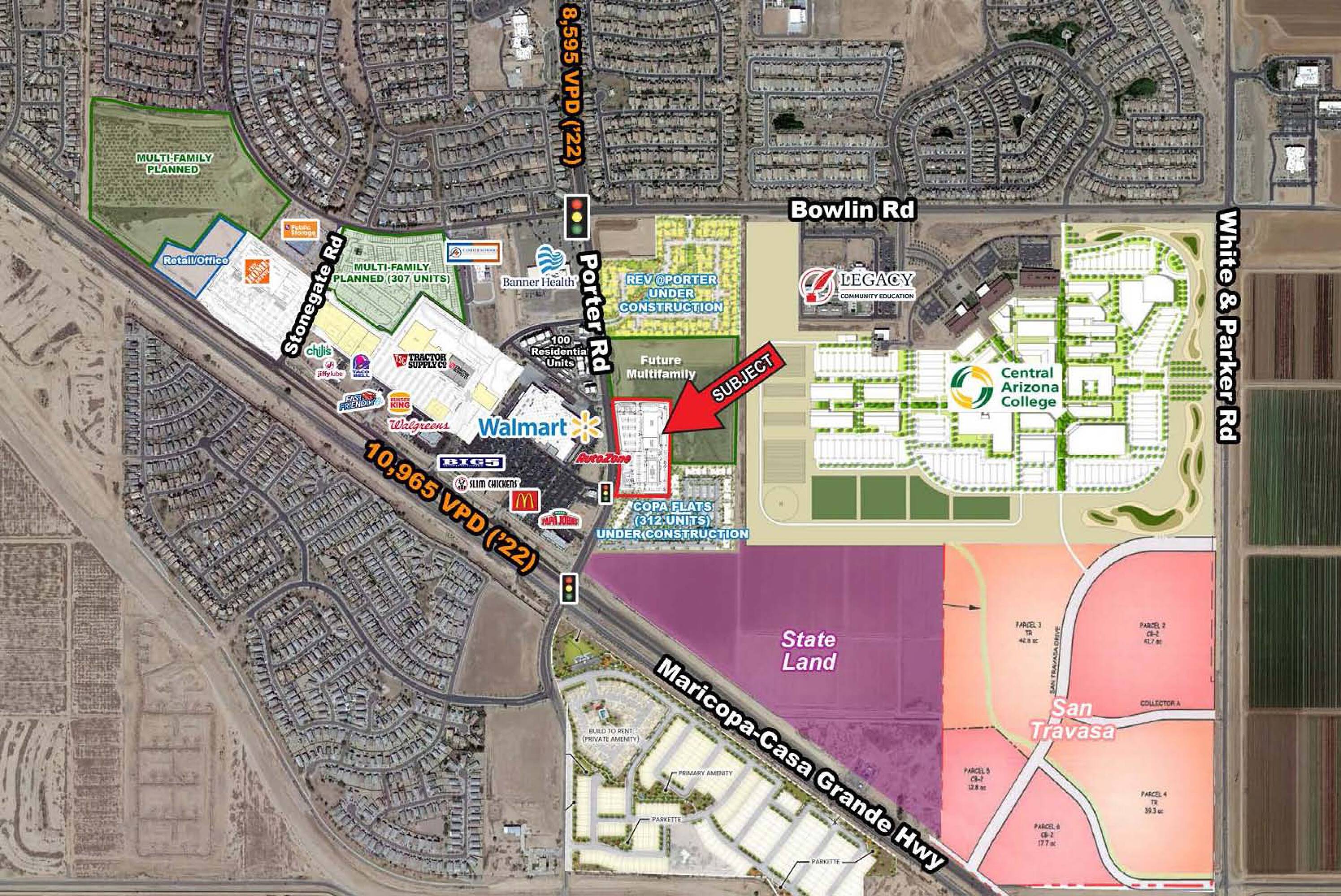 Northeast Corner of MaricopaCasa Grande Hwy and Porter Rd, Maricopa