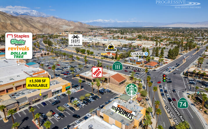Pictures of Retail property located at 72990 El Paseo, Palm Desert, CA 92260 for lease - image #1