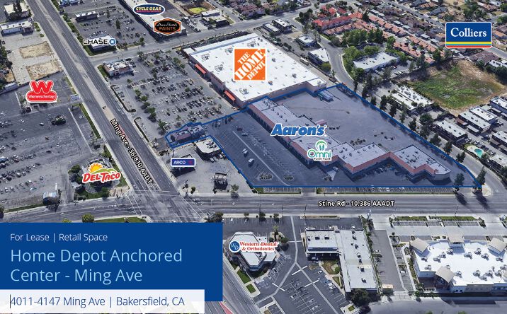 Pictures of Retail property located at 4011 Ming Ave, Bakersfield, CA 93309 for lease - image #1
