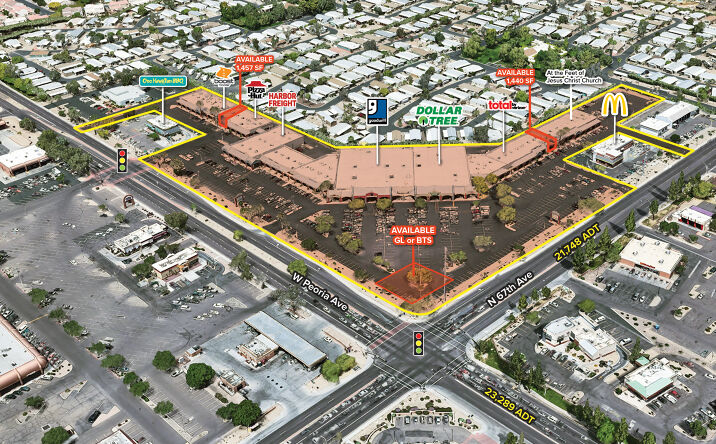 Pictures of Retail property located at 6750 W Peoria Ave, Peoria, AZ 85345 for lease - image #1