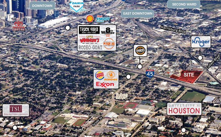 Pictures of Retail, Office, Land property located at I-45 & Cullen Blvd., Houston, TX 77023 for lease - image #1
